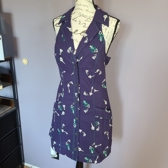 Anthropologie Maeve Bow And Key Mini Halter Dress - Picture 3 of 12